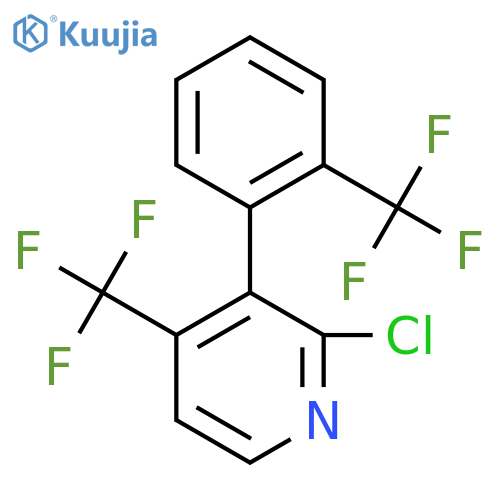 2-Chloro-4-(trifluoromethyl)-3-(2-(trifluoromethyl)phenyl)pyridine structure