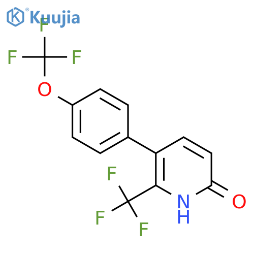 6-Hydroxy-3-(4-(trifluoromethoxy)phenyl)-2-(trifluoromethyl)pyridine structure