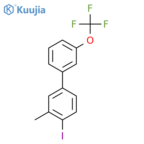 4-Iodo-3-methyl-3'-(trifluoromethoxy)biphenyl structure