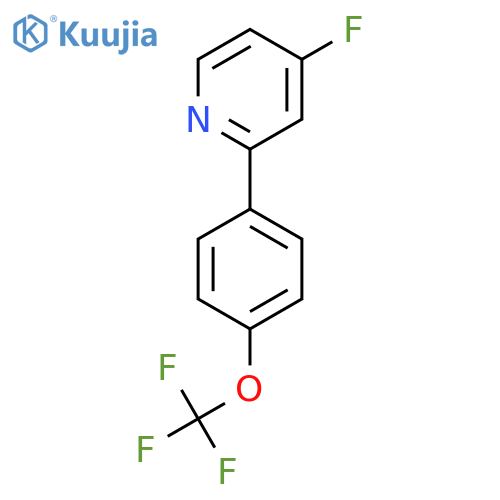 4-Fluoro-2-(4-(trifluoromethoxy)phenyl)pyridine structure