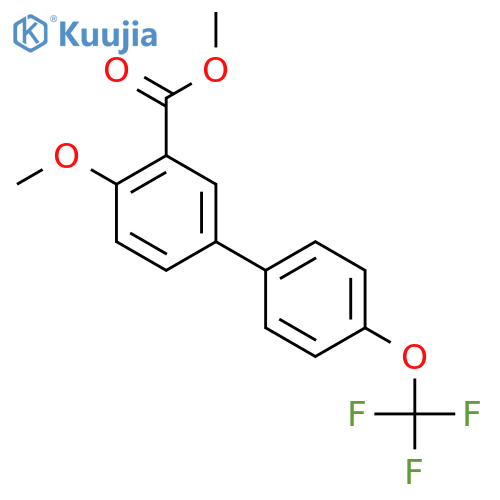 Methyl 4-methoxy-4'-(trifluoromethoxy)biphenyl-3-carboxylate structure