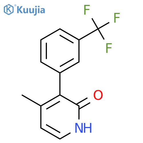 2-Hydroxy-4-methyl-3-(3-(trifluoromethyl)phenyl)pyridine structure