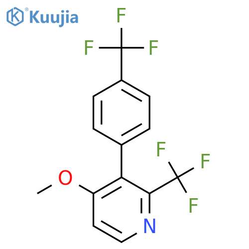 4-Methoxy-2-(trifluoromethyl)-3-(4-(trifluoromethyl)phenyl)pyridine structure