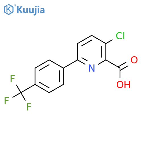 3-Chloro-6-(4-(trifluoromethyl)phenyl)picolinic acid structure