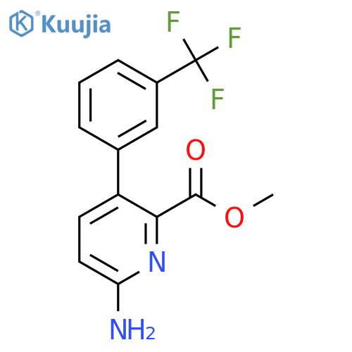Methyl 6-amino-3-(3-(trifluoromethyl)phenyl)picolinate structure