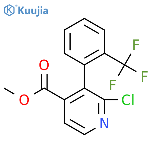 Methyl 2-chloro-3-(2-(trifluoromethyl)phenyl)isonicotinate structure