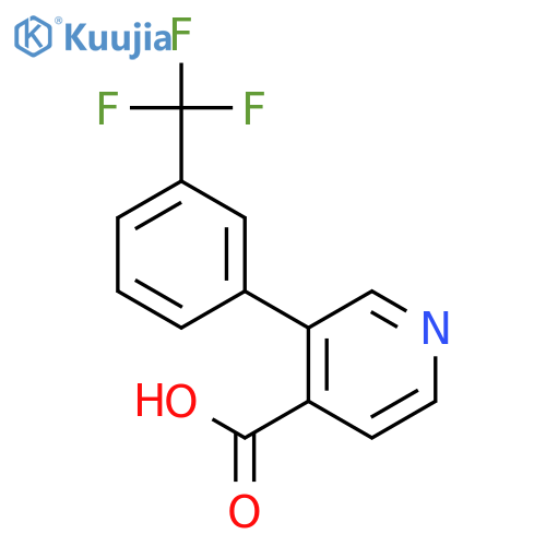 3-(3-(Trifluoromethyl)phenyl)isonicotinic acid structure
