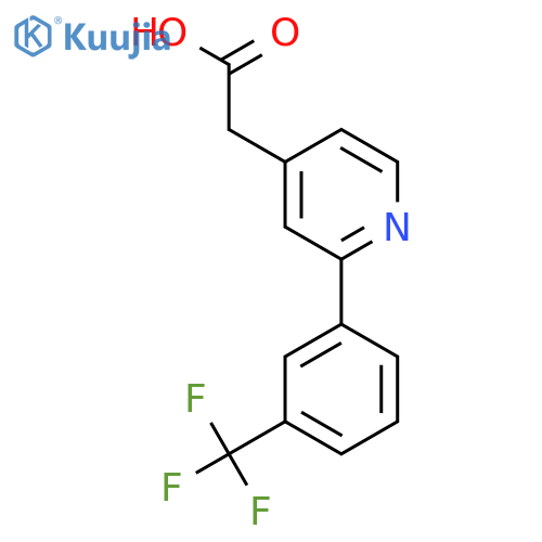 2-(3-(Trifluoromethyl)phenyl)pyridine-4-acetic acid structure