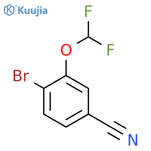 4-Bromo-3-(difluoromethoxy)benzonitrile structure