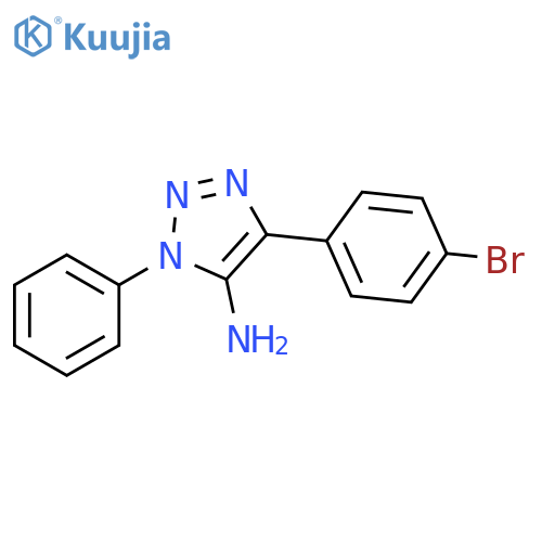 4-(4-bromophenyl)-1-phenyl-1H-1,2,3-triazol-5-amine structure