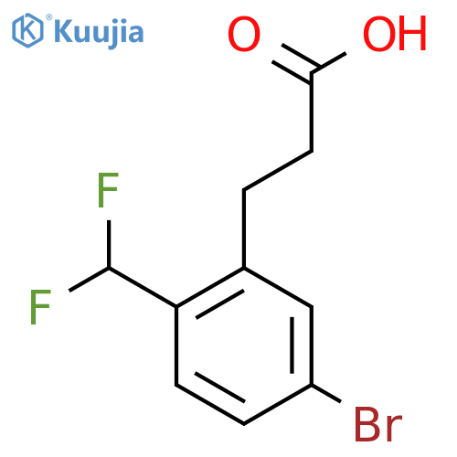 3-(5'-Bromo-2'-(difluoromethyl)phenyl)propionic acid structure