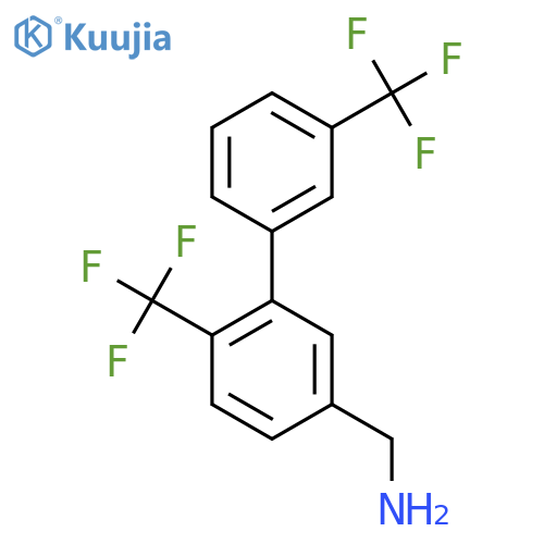C-(6,3'-Bis(trifluoromethyl)biphenyl-3-yl)-methylamine structure