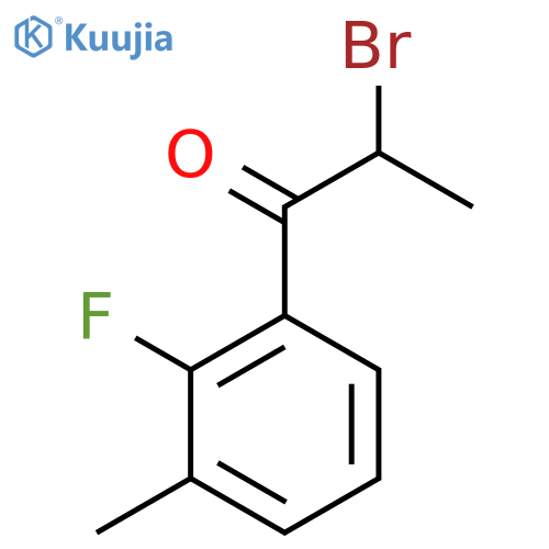 2-Bromo-2'-fluoro-3'-methylpropiophenone structure