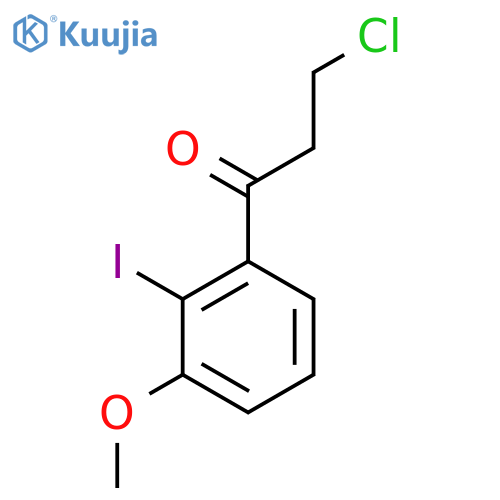 3-Chloro-2'-iodo-3'-methoxypropiophenone structure