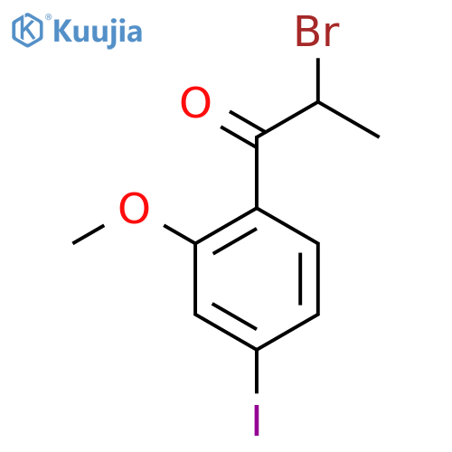 2-Bromo-4'-iodo-2'-methoxypropiophenone structure