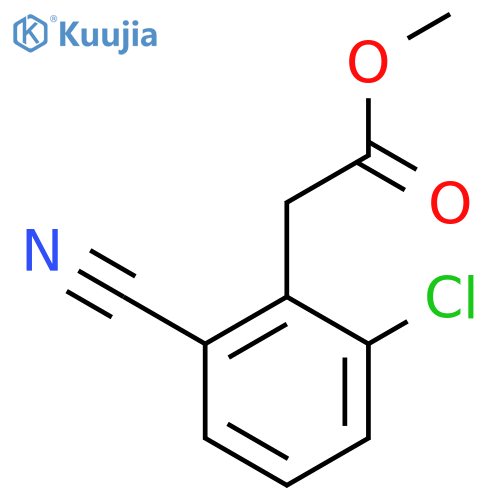 Methyl 2-chloro-6-cyanophenylacetate structure