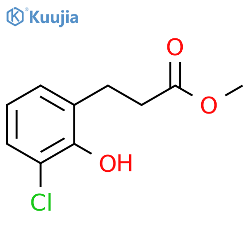 methyl 3-(3-chloro-2-hydroxyphenyl)propanoate structure