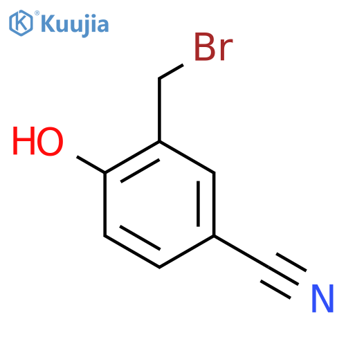 3-(Bromomethyl)-4-hydroxybenzonitrile structure