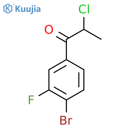 4'-Bromo-2-chloro-3'-fluoropropiophenone structure