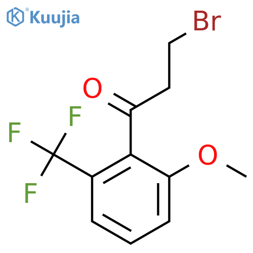 3-Bromo-2'-methoxy-6'-(trifluoromethyl)propiophenone structure