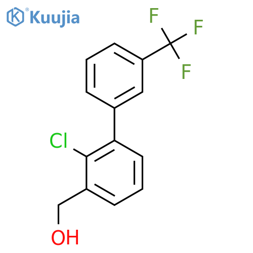 2-Chloro-3'-(trifluoromethyl)biphenyl-3-methanol structure