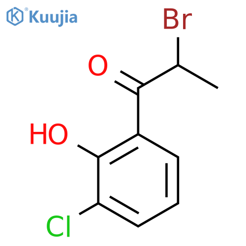 2-Bromo-3'-chloro-2'-hydroxypropiophenone structure