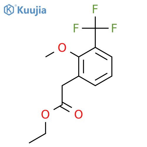 Ethyl 2-methoxy-3-(trifluoromethyl)phenylacetate structure