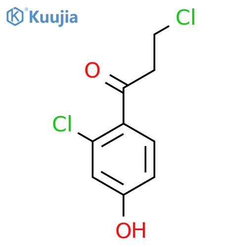 3,2'-Dichloro-4'-hydroxypropiophenone structure