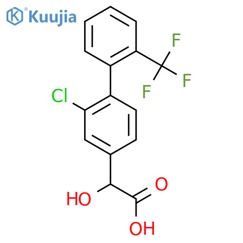 (2-Chloro-2'-(trifluoromethyl)biphenyl-4-yl)-hydroxy-acetic acid structure