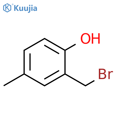 2-(bromomethyl)-4-methylphenol structure