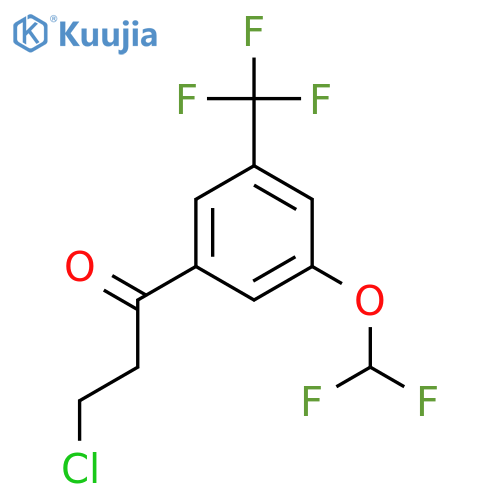 3-Chloro-3'-(difluoromethoxy)-5'-(trifluoromethyl)propiophenone structure