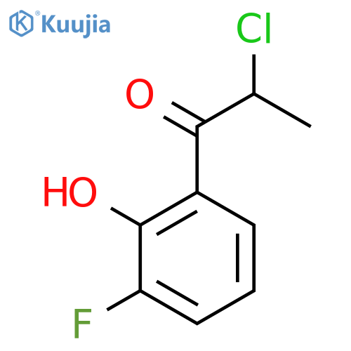 2-Chloro-3'-fluoro-2'-hydroxypropiophenone structure