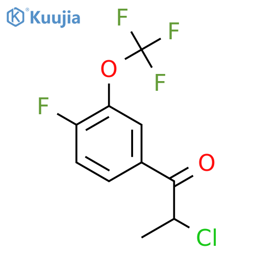 2-Chloro-4'-fluoro-3'-(trifluoromethoxy)propiophenone structure