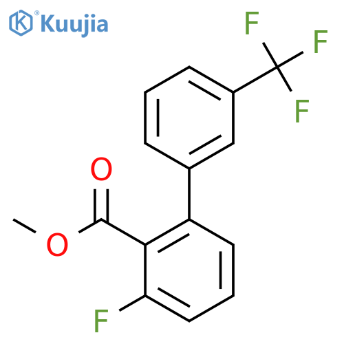 3-Fluoro-3'-(trifluoromethyl)biphenyl-2-carboxylic acid methyl ester structure