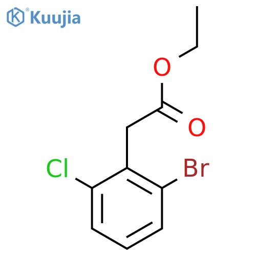 Ethyl 2-bromo-6-chlorophenylacetate structure
