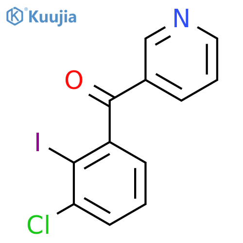 3-(3-Chloro-2-iodobenzoyl)pyridine structure
