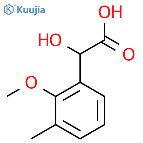 2-hydroxy-2-(2-methoxy-3-methylphenyl)acetic acid structure