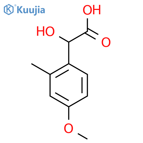 2-hydroxy-2-(4-methoxy-2-methylphenyl)acetic acid structure