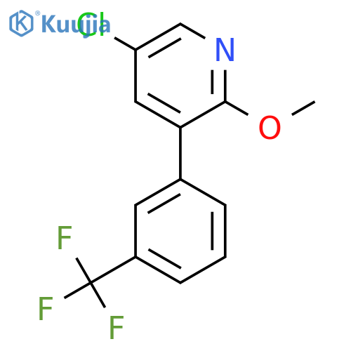 5-Chloro-2-methoxy-3-(3-(trifluoromethyl)phenyl)pyridine structure