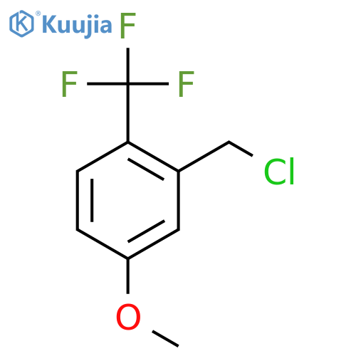 5-METHOXY-2-(TRIFLUOROMETHYL)BENZYL CHLORIDE structure