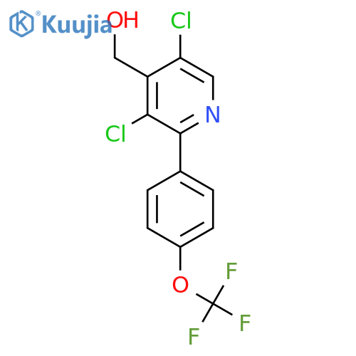 3,5-Dichloro-2-(4-(trifluoromethoxy)phenyl)pyridine-4-methanol structure