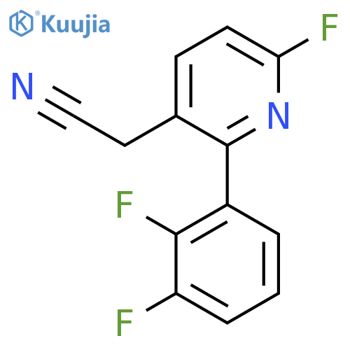 2-(2,3-Difluorophenyl)-6-fluoropyridine-3-acetonitrile structure