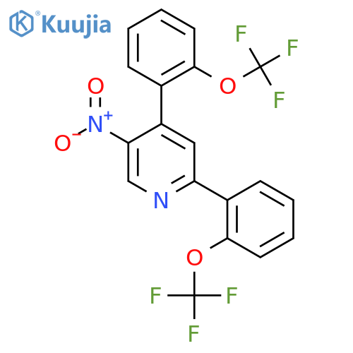 2,4-Bis(2-(trifluoromethoxy)phenyl)-5-nitropyridine structure