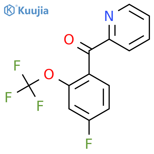 2-(4-Fluoro-2-(trifluoromethoxy)benzoyl)pyridine structure