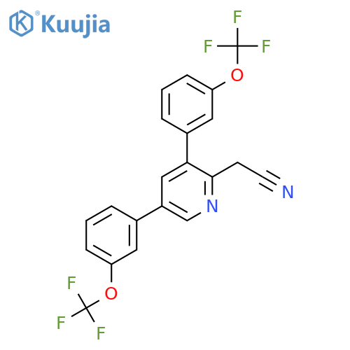 3,5-Bis(3-(trifluoromethoxy)phenyl)pyridine-2-acetonitrile structure