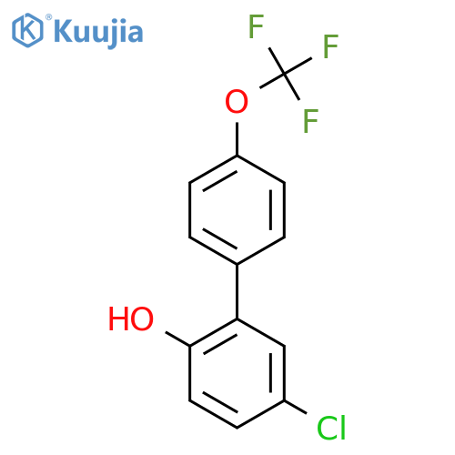 5-Chloro-2-hydroxy-4'-(trifluoromethoxy)biphenyl structure