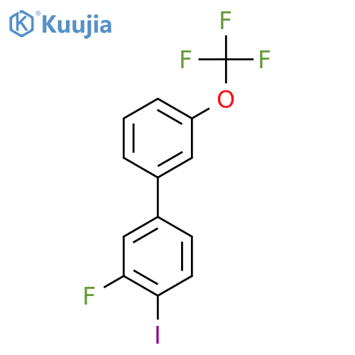 3-Fluoro-4-iodo-3'-(trifluoromethoxy)biphenyl structure