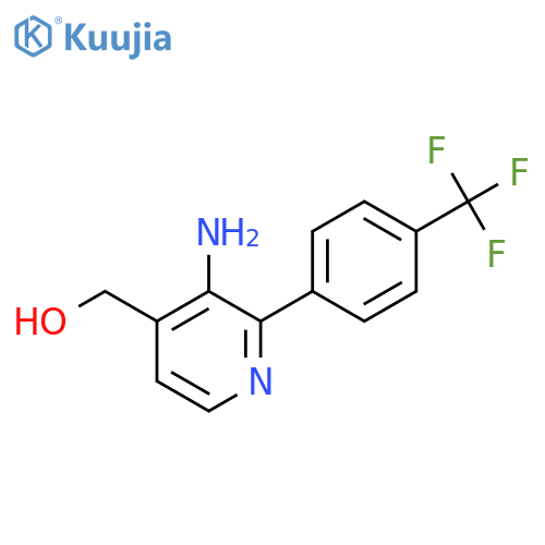 3-Amino-2-(4-(trifluoromethyl)phenyl)pyridine-4-methanol structure