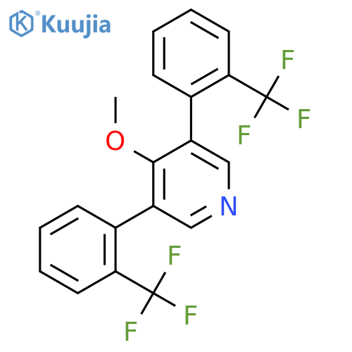3,5-Bis(2-(trifluoromethyl)phenyl)-4-methoxypyridine structure