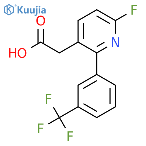 6-Fluoro-2-(3-(trifluoromethyl)phenyl)pyridine-3-acetic acid structure